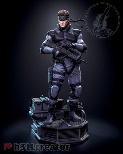 Archivo Stl Impresión 3d - Metal Gear - Snake + Box - H3ll