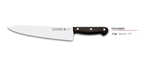 Cuchillo 3 Claveles Chef Cocinero 30 Cm Uniblock 1166