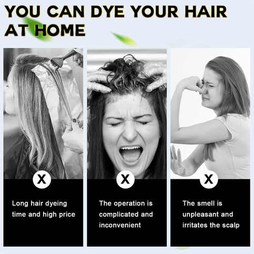 Para Novo Shampoo Com Corante Para Cobrir Cabelos Grisalhos
