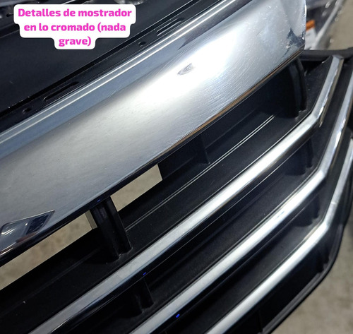 Parrilla Jetta 2019-2021 C/moldura Cromada Nueva Original Negro Y Cromado