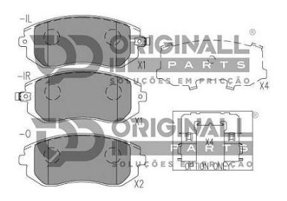 Imagem 2 de 2 de Pastilha De Freio Dianteira Subaru Forester 2008 Diante