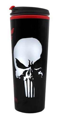 Copo Viagem Metal Justiceiro Punisher 450ml