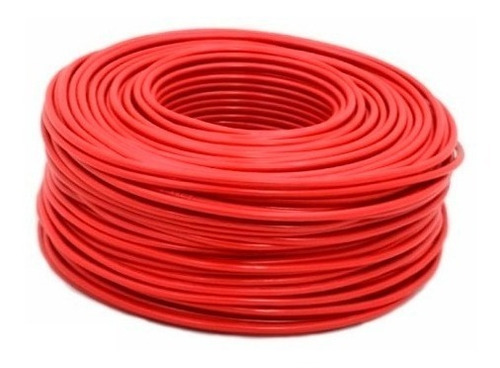 Imagen 1 de 1 de Cable Eléctrico Calibre 8 Alucobre Rojo 100 Metros (3pzas)