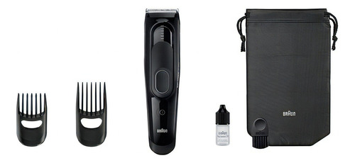 Máquina Cortar Pelo Profesional Braun Hair Clipper Hc 5050 Color Negro