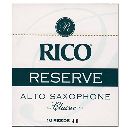 Cañas De Saxofón Rico Reserve Classic, Fuerza 4.0, 5-pack