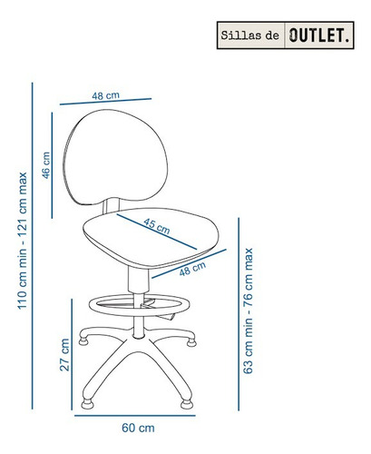 Silla Cajera Arcadia Banqueta Alta Con Brazos Y Con Ruedas
