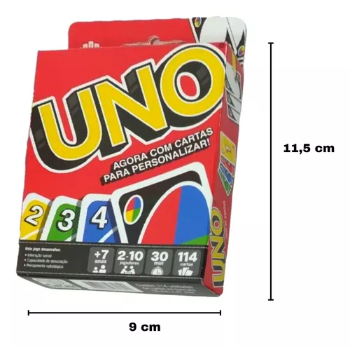 UNO Jogo de Cartas Original - Mattel - Casa do Brinquedo® Melhores Preços e  Entrega Rápida