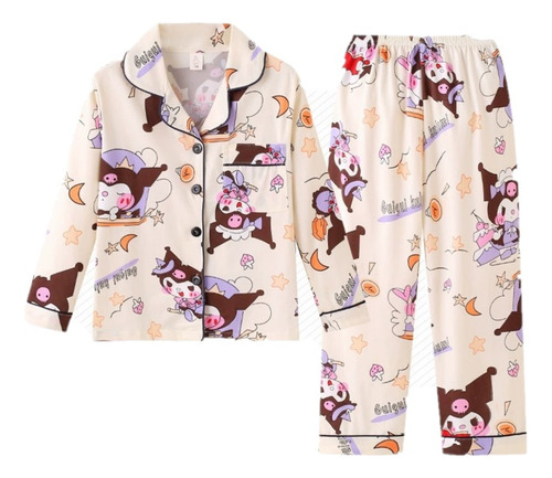 Pijama Kuromi Niños Lindo Traje Cómodo Suave Dulce