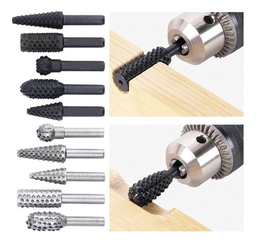 For 10 Piezas / Pieza 1/4 PuLG. En Juego De Brocas Para