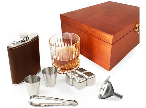 Caja Regalo De Vino Whisky Set Regalo Whiskey Vaso Tequilero