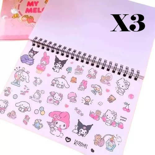 Libreta Animada Sticker Sanrio Kuromi