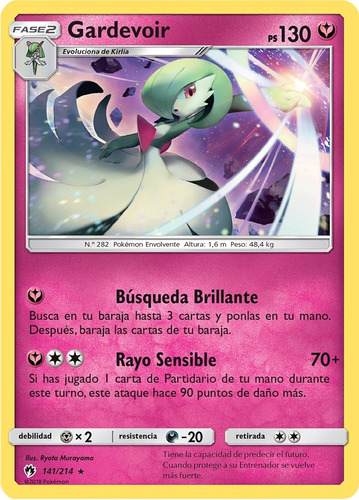 Cartas Pokemon Gardevoir 141/214 Reverse Lost Thunder Lot