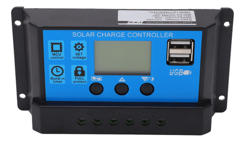 Controlador Panel Solar Mppt 12v 24v Pantalla Lcd Descarga
