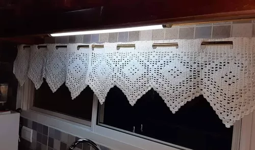 CORTINA DE COCINA CROCHETE