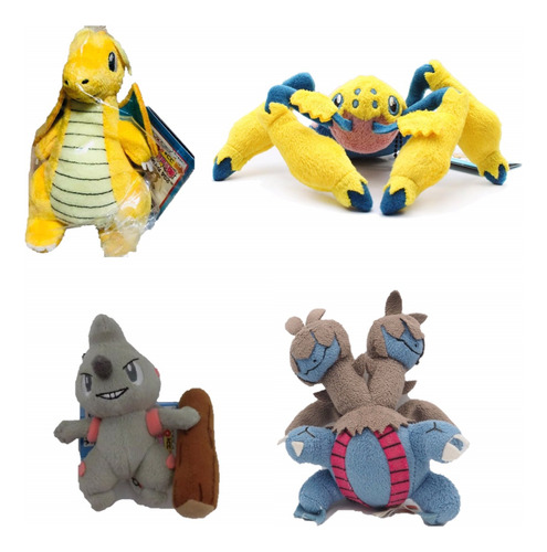 Peluches Pokemon - Dragonite, Galvantula, Timburr Y Zweilous