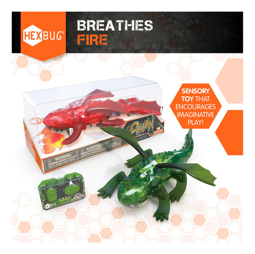 Control Remoto Robot Dragon Hexbug Recargable Para Niños May