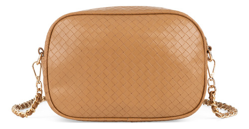 Bolsa Crossbody Cloe Kayusi I Grande Color Marrón Claro