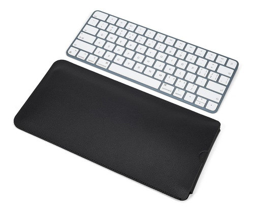 Teclado Mágico Inalámbrico Pu Funda De Cuero Para Teclado Má