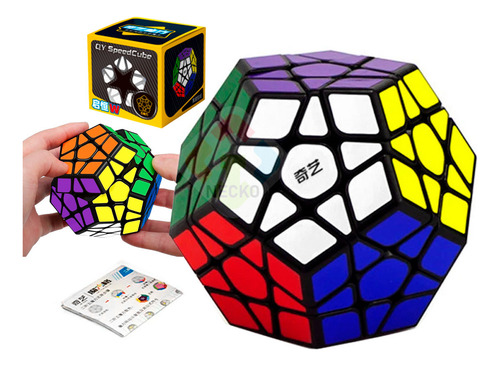 Paquete Cubos (3x3, Mirror, Megaminx Y Pyraminx) Base Negra