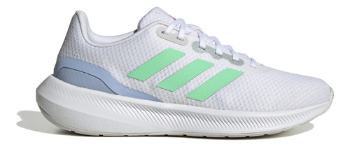 Tenis Dama adidas Runfalcon 3.0 Blanco Deportivo Running Entrenamiento Cintas Ajustables Para Mujer