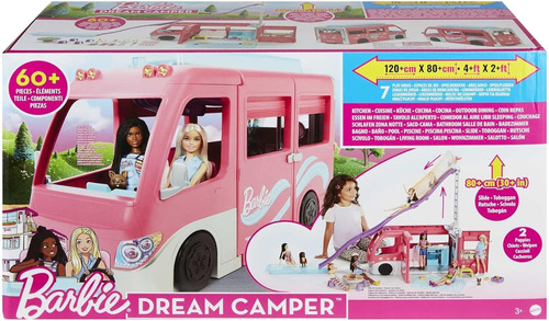 Camper (casa Rodante) De La Barbie Con 60 Accesorios