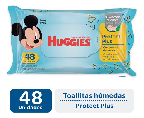 Huggies Toallitas Humedas Protect Plus Suave X48