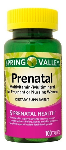 Prental Springvalley  Multivitamin Acidofolico 100caps