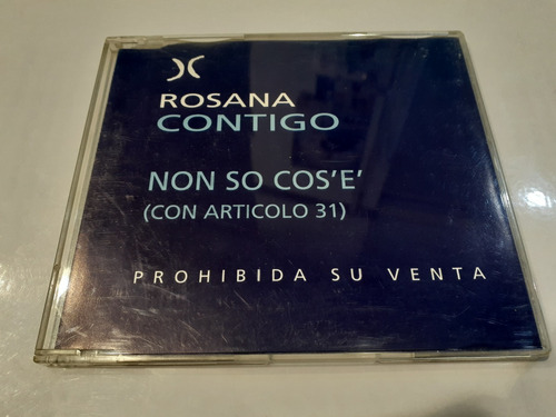 Contigo - Non So Cos'e', Rosana Cd Promo 1998 Nacional Mint (Usado)