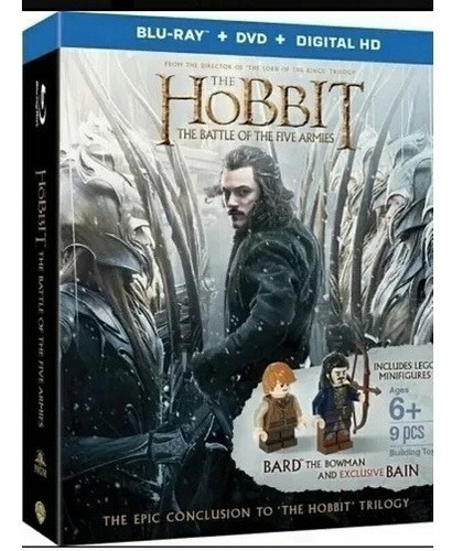 El Hobbit Batalla De Los Cinco Ejércitos | Blu-ray+dvd+lego
