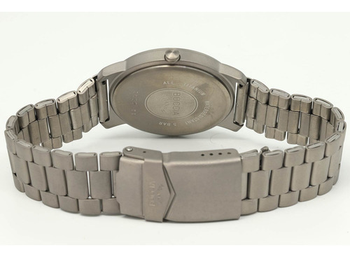 Reloj Boccia Titanium 3630-02 Men´s Con Fecha-acero Plateado Acero Gris