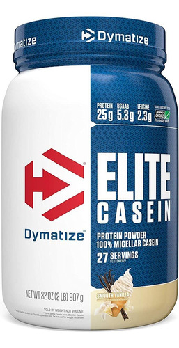 Dymatize Elite Casein Protein Powder, De Absorción Lenta Co