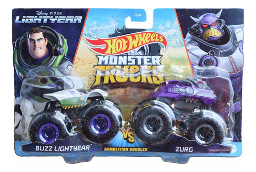 Hot Wheels Monster Trucks Buzz Lightyear Vs Zurg, Doble Demo