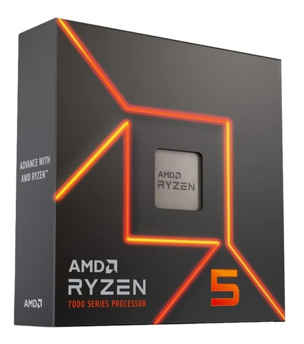 Processador De Desktop Amd Ryzen 5 7600x De 6 Núcleos, 12 Th
