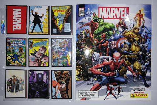 Álbum Marvel 80 Años + Set Completo + 50 Tarjetas Panini