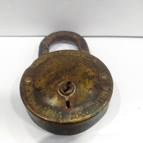 Antiguo Candado Ohubb Industria Argentina Sin Llave (Usado)