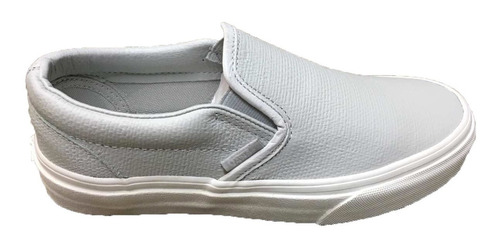 Tenis Vans Classic Slip On Embossed Leather Gri  Look Trendy