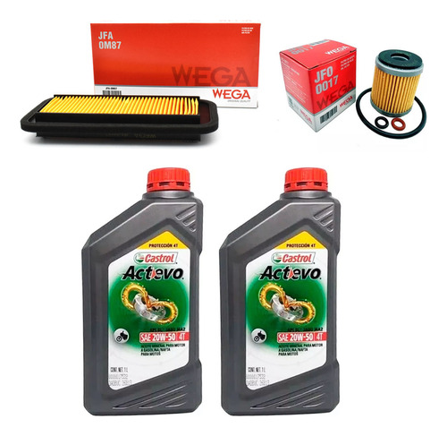 Kit Service Yamaha Fz 25 250 Wega Castrol Mineral Ryd