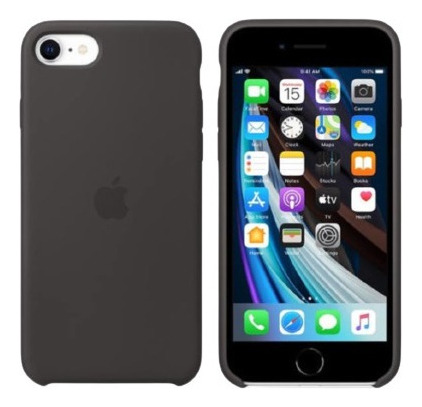 Funda De Silicona Apple Para El iPhone SE Negro