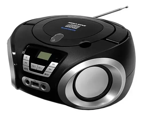 Micro System Megastar Radio Portatil Com Bluetooth USB FM Com Ent...