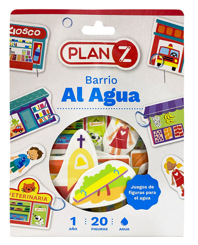 Imagen 2 de 2 de Figuras Mi Barrio Agua X10 Pzs Goma Eva Infantil Para Baño