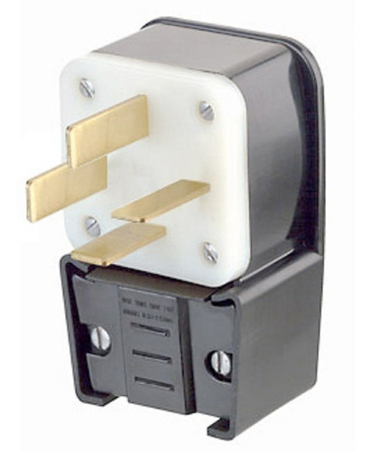 Enchufe 4p 50a 125/208v Leviton 8352p Nema 18-50p