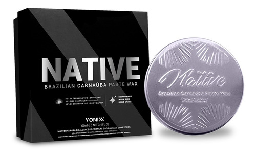 Cera De Carnaúba - Premium 100g - Native Paste Wax - Vonixx