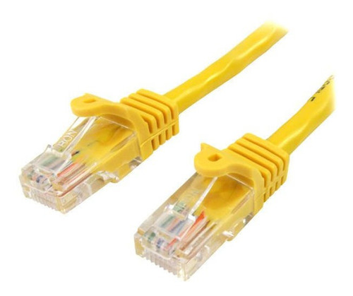 Cable De Red De 5m Amarillo Cat5e Ethernet Sin Enganche