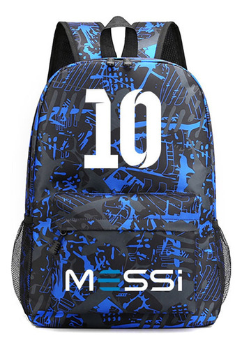 Lionel Messi 10 Mochilas Unisex Con Estuche Para Lápices