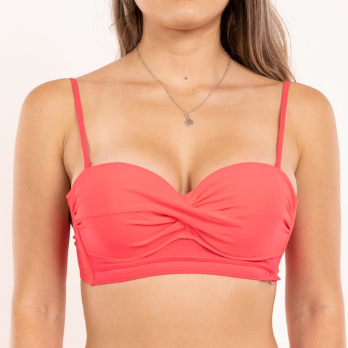 Imagen 2 de 2 de Top Sostén Bikini Detalle Transparencia Colores
