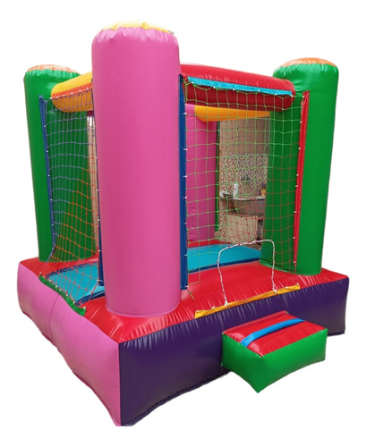 Castillo Inflable 2x2 Nuevo Multicolor, No Incluye Turbina.