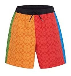 Coach Hombres Signature Swim Trunks Shorts Bathing 5lslt