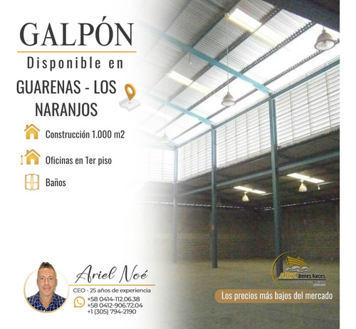 (#1092) Galpón De 1.000 M2 En Guarenas - Los Naranjos