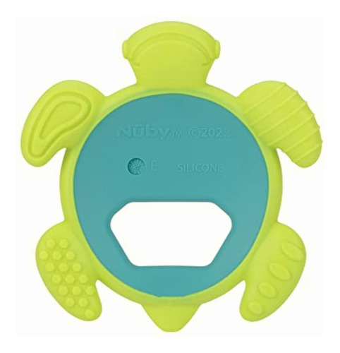 Mordedera De Silicón Tortuga/verde