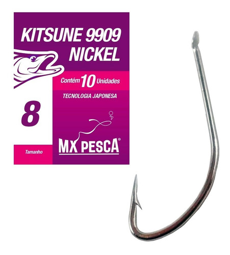 Anzuelo Trabucco Kitsune Nickel  N° 8 X 10 Unidades